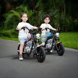 CRONY WR-B8 Children Harley Kids Electric Motorcycle 100W Motor Three Speed Modes LED Lights Bluetooth