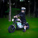CRONY WR-B8 Children Harley Kids Electric Motorcycle 100W Motor Three Speed Modes LED Lights Bluetooth
