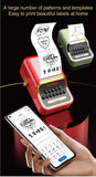 CRONY WP9520 Mini Thermal Label Printer Vintage Look Handheld Portable Wireless Mini Thermal Barcode Sticker Label Printer Ink-free