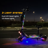 CRONY G10 Off Road Dual Motor E-Scooter Big LcD Display Easy folding NFC lock Remote control 10" Off-Road Tires Scooter Front Bag