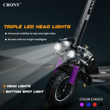 CRONY V10 Fast Speed E-scooter1200w 10inch max speed Fast Speed E-bike electric scooter