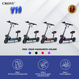 CRONY V10 Fast Speed E-scooter1200w 10inch max speed Fast Speed E-bike electric scooter