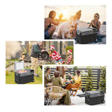 CRONY B35IM Ice Maker refrigerator with wheels Lever 38L Portable Ice Maker &amp Freezer Home &amp Car Use -20°C 7 Bullet Ice LED Control Wheels