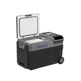 CRONY B35IM Ice Maker refrigerator with wheels Lever 38L Portable Ice Maker &amp Freezer Home &amp Car Use -20°C 7 Bullet Ice LED Control Wheels