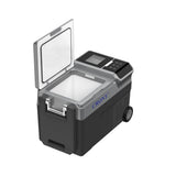 CRONY B35IM Ice Maker refrigerator with wheels Lever 38L Portable Ice Maker &amp Freezer Home &amp Car Use -20°C 7 Bullet Ice LED Control Wheels