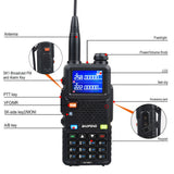 Baofeng UV-5RH 7W UHF (400-480MHz) VHF (136-174MHz) Tri-Bands 999Ch Frequency Search Weather Forecast FM Walkie Talkie
