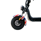 CRONY SS-11W Three-wheeled Small Harley big seat electric three wheel scooter with basket