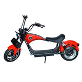 CRONY NEW X1 Harley Electrocar car With BT Speaker Electrocar car Citycoco Fat Tire Electric motorcycle | Red