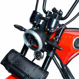 CRONY NEW X1 Harley Electrocar car With BT Speaker Electrocar car Citycoco Fat Tire Electric motorcycle | Red