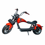 CRONY NEW X1 Harley Electrocar car With BT Speaker Electrocar car Citycoco Fat Tire Electric motorcycle | Red