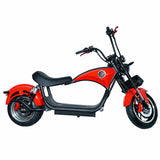 CRONY NEW X1 Harley Electrocar car With BT Speaker Electrocar car Citycoco Fat Tire Electric motorcycle | Red