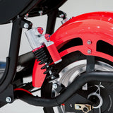 CRONY NEW X1 Harley Electrocar car With BT Speaker Electrocar car Citycoco Fat Tire Electric motorcycle | Red