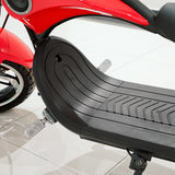 CRONY NEW X1 Harley Electrocar car With BT Speaker Electrocar car Citycoco Fat Tire Electric motorcycle | Red