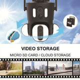 CRONY RBX-SD320 4G-4K-8MP RBX-SD320 WIFI-4K-8MP Solar Dual Linkage Battery PT Camera Built in Battery Outdoor Auto Human Tracking Solar Dual lens Camera