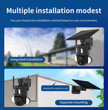 CRONY RBX-SD320 4G-4K-8MP RBX-SD320 WIFI-4K-8MP Solar Dual Linkage Battery PT Camera Built in Battery Outdoor Auto Human Tracking Solar Dual lens Camera
