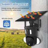 CRONY RBX-SD320 4G-4K-8MP RBX-SD320 WIFI-4K-8MP Solar Dual Linkage Battery PT Camera Built in Battery Outdoor Auto Human Tracking Solar Dual lens Camera