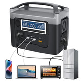 CRONY BS800+ Portable Power Station  800W Portable Power Station Large Capacity Fast Charging Multi-Protection for Outdoor Emergency