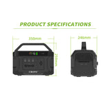 CRONY CN1002-1800W Portable Power Station AC 230V