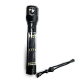 H04-T01 Solar Powered Tactical Flashlight Multi Function Outdoor Car LED Flashlight Ultra Bright Torch Light, with Safety Hammer