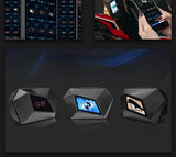 CRONY Eye of the devil LED Display Backpack Devil's Eye Travel Bag Bluetooth Waterproof Hard Shell Cool Motorcycle Riding Led Knight Backpacks