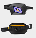CRONY Eye of the devil LED Display Backpack Devil's Eye Travel Bag Bluetooth Waterproof Hard Shell Cool Motorcycle Riding Led Knight Backpacks