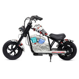 CRONY WR-B8 Children Harley Kids Electric Motorcycle 100W Motor Three Speed Modes LED Lights Bluetooth