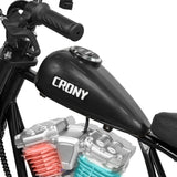 CRONY WR-B8 Children Harley Kids Electric Motorcycle 100W Motor Three Speed Modes LED Lights Bluetooth
