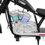 CRONY WR-B8 Children Harley Kids Electric Motorcycle 100W Motor Three Speed Modes LED Lights Bluetooth