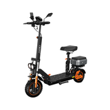 CRONY M5 Pro High-Speed Electric Scooter 10-Inch Wide Tires Mobile Phone Holder Bluetooth Speaker, Rear Luggage Box Rearview Mirrors Dual LED Headlamps IPX4 Waterproof App Connectivity