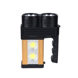 AT-298 solar power system Torcia Lampada A Led Ricaricabile Emergenza 10w 200 Metri Usb Luce Gialla Bianca - Edragonmall.com
