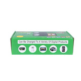 AT-298 solar power system Torcia Lampada A Led Ricaricabile Emergenza 10w 200 Metri Usb Luce Gialla Bianca - Edragonmall.com