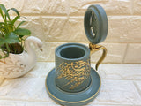 Bakhoor Big teacup Bukhoor Dukhoon Portable Incense Burner-Black - Edragonmall.com