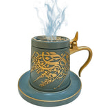 Bakhoor Big teacup Bukhoor Dukhoon Portable Incense Burner-white - Edragonmall.com