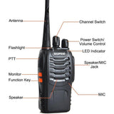 Baofeng 5W BF-888S  2 Pcs Walkie Talkies  Dual-frequency 2-4 KM