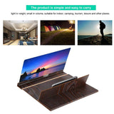 Crony 12 Inch Screen Magnifier Smartphone Magnifying Glass, Cell Phone 3D HD Movie Video Projector Amplifier with Foldable Holder Stand - Edragonmall.com