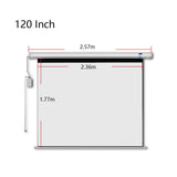 CRONY 120 Inch 4:3 Projection Screen Home Automatic Lifting HD Projection Screen Wall Hanging Screen Electric Remote Control Projection Screen - Edragonmall.com