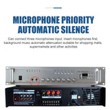 CRONY 120w Constant Voltage Amplifier With Usb/sd Card Function Ceiling Speaker Amplifier Public Broadcast Amplifier Host-pa-usb120w6p - Edragonmall.com