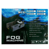 CRONY 2000W fog machine Wired/Wireless Remotes, Artificial Fog for Holidays Weddings Halloween - Edragonmall.com