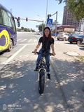 CRONY 22 inch sand electric vehicle Outdoor desert riding electric bicycle | cream color - Edragonmall.com