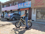 CRONY 22 inch sand electric vehicle Outdoor desert riding electric bicycle | cream color - Edragonmall.com
