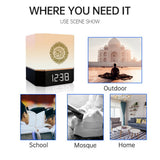 CRONY 229 SQ-303 Quran Speaker Al Quran player with App control 8GB LED Light azan Clock Touch lamp holy al quran speaker - Edragonmall.com