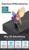 CRONY 3D Hologram Advertising 65cm Fan Screen with Stitching WiFi APP Control 3D holographic Fan 3D Advertising LED display Can be combined - Edragonmall.com
