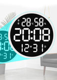 CRONY 6620 Wall clock 12 Inch LED Large Number Digital Wall Clock Temperature And Humidity Electronic Clock Modern Design Decoration Home Office clock 6620 - Edragonmall.com