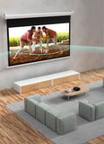 CRONY 72 Inch 4:3 Anti-Light Projection Screen Widescreen Projector Manual Pull Down Projection Screen - Edragonmall.com