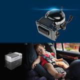 CRONY CX50/DC/AC Car Refrigerator With Drawbar 50L Truck Portable Freezer Cooler no battery - Edragonmall.com