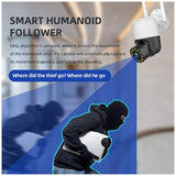 CRONY EC131 Full color night vision 1.5 inch ball machines 4X Camera WiFi Camera AI Human Detection Audio 1080P Wireless Security CCTV Cameras - Edragonmall.com