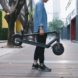 CRONY M365 Electric Scooter with 250W Motor 36V Battery App Connectivity 25-45 KM/H Speed Quick Easy Folding Rear Disc Brake | White