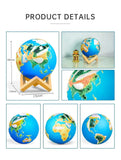 CRONY Equantu Sq-172 The New Fashion Earth Touch Lamp Portable Quran Bluetooth Speaker With App Control Light - Edragonmall.com