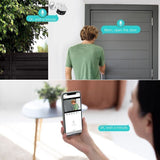 CRONY EW WIFI 4MP（ICsee APP）Binocular ultra wide Angle Camera 4K 8MP Camera Ultra-Wide Angle Dual Lens 180° Panorama two way audio - Edragonmall.com