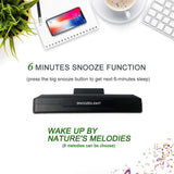 CRONY  GH-2000 Color Electronic Clock Bedside Large Screen LED Alarm Clock with Date, Temperature | Black